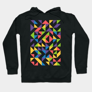 Creative Geometric Colourful Triangle Pattern #15 Hoodie